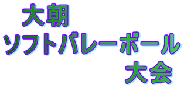 �@�咩
�\�t�g�o���[�{�[��
�@�@�@�@�@�@�@���